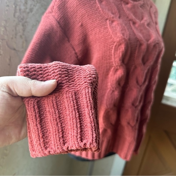 π¦ American Eagle Dusty Rose Pink Knit Long Sleeve Soft Casual Sweater - Picture 7 of 10